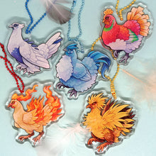 Load image into Gallery viewer, Full Set of 5 Legendary Henhouse Chicken acrylic Charm
