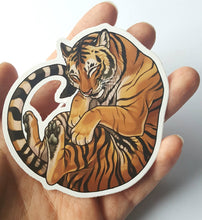 Load image into Gallery viewer, VOL. 1 Sleepy big cat sticker pack - 5 vinyl animal stickers
