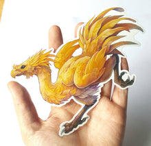 Load image into Gallery viewer, Large vinyl sticker: chocobo
